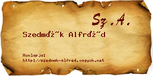 Szedmák Alfréd névjegykártya